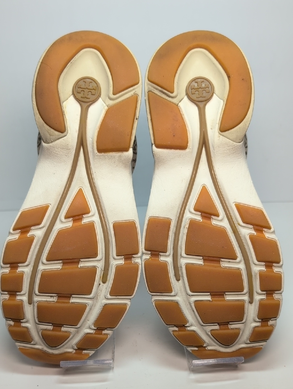 Tory Burch T Monogram Suede Good Luck Trainer sneakers womans size 8 - Picture 8 of 16